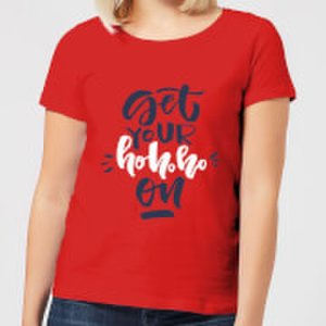 Get your Ho Ho Ho On Women's T-Shirt - Red - XL - Red