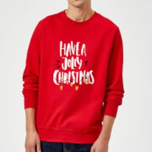 Have a Jolly Christmas Sweatshirt - Red - L - Red