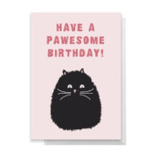 Have A Pawesome Birthday! Greetings Card - Standard Card