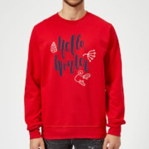 The Christmas Collection Hello winter sweatshirt - red - m - red