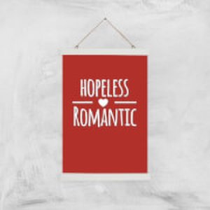 Hopeless Romantic Art Print - A3 - Wood Hanger