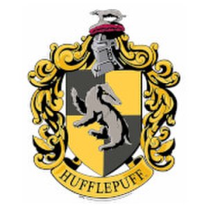 Hufflepuff Emblem Cardboard Wall Cut Out Harry Potter Wizarding World