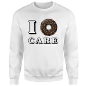 I Donut Care Sweatshirt - White - S - White