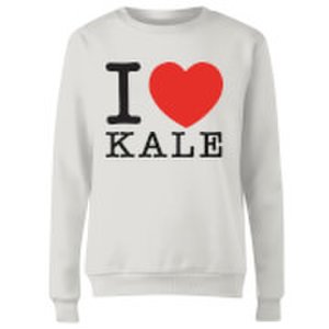 I Heart Kale Women's Sweatshirt - White - XS - White