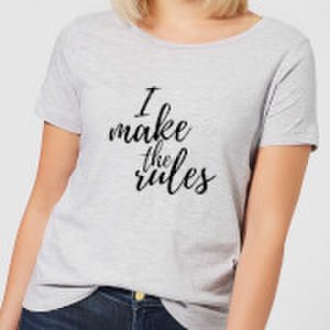 By Iwoot I make the rules women's t-shirt - grey - xs - grey
