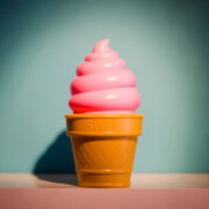 Locomocean Ice cream led night light - pink