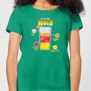 By Iwoot Infographic sex on the beach women's t-shirt - kelly green - s - kelly green
