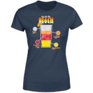 By Iwoot Infographic sex on the beach women's t-shirt - navy - s - navy