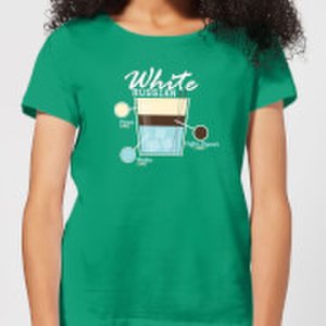 Infographic White Russian Women's T-Shirt - Kelly Green - S - Kelly Green