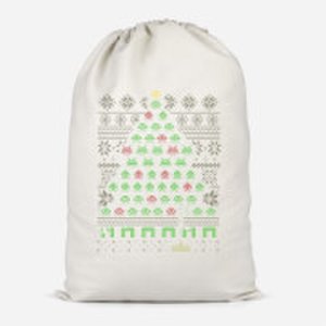 By Iwoot Invaders from space cotton storage bag - small