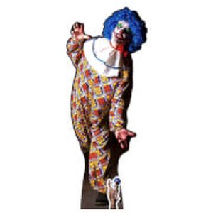 IT IS A VERY Scary Male Clown Lifesize Cardboard Cut Out