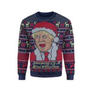 Own Brand Iwoot exclusive boris johnson knitted christmas jumper - navy - xs