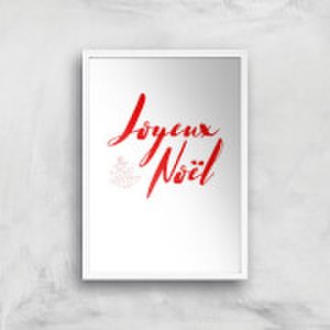 By Iwoot Joyeux noel 2 art print - a2 - white frame