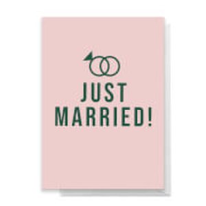 Just Married Greetings Card - Standard Card