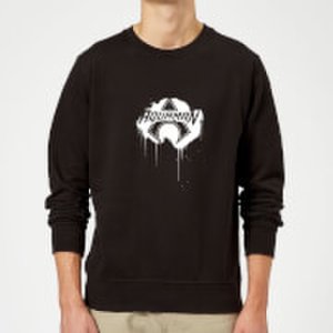 Dc Comics Justice league graffiti aquaman sweatshirt - black - 5xl - black