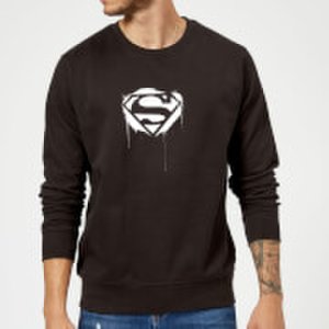 Dc Comics Justice league graffiti superman sweatshirt - black - 5xl - black