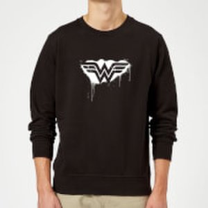 Dc Comics Justice league graffiti wonder woman sweatshirt - black - 5xl - black