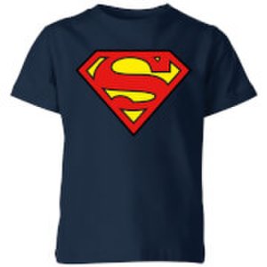 Justice League Superman Logo Kids' T-Shirt - Navy - 3-4 Years - Navy
