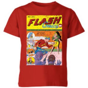 Dc Comics Justice league the flash issue one kids' t-shirt - red - 3-4 years - red