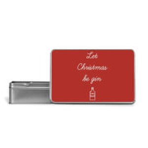By Iwoot Let christmas be gin metal storage tin