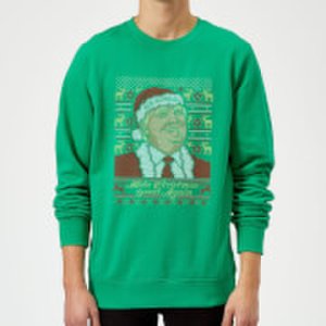 Make Christmas Great Again Christmas Sweatshirt - Kelly Green - S - Kelly Green