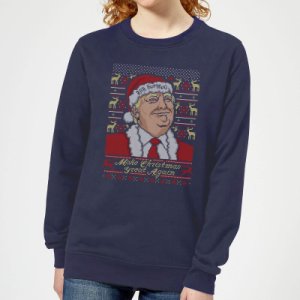 Make Christmas Great Again Women's Christmas Sweatshirt - Navy - S - Navy