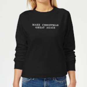 Make Christmas Great Again Women's Sweatshirt - Black - M - Black