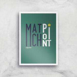 Match Point Art Print - A3 - White Frame
