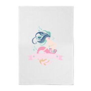 By Iwoot Mermaid vibes cotton tea towel