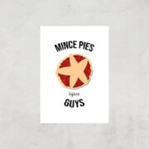 By Iwoot Mince pies before guys art print - a3 - print only