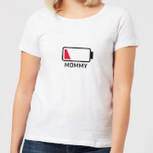 By Iwoot Mommy batteries low women's t-shirt - white - xs - white