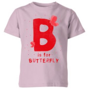 My Little Rascal B Is For Butterfly Kids' T-Shirt - Baby Pink - 7-8 Years - Baby Pink