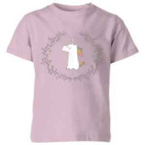 My Little Rascal Unicorn Crest - Baby Pink Kids' T-Shirt - 3-4 Years - Baby Pink