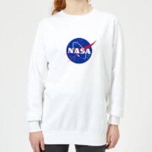 NASA Logo Insignia Women's Sweatshirt - White - XS - White