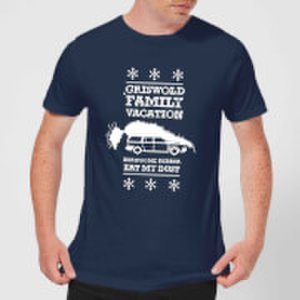 National Lampoon Griswold Vacation Ugly Knit Men's Christmas T-Shirt - Navy - M - Navy