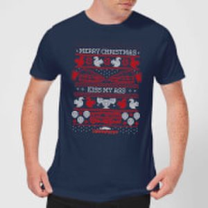 National Lampoons National lampoon merry christmas knit men's christmas t-shirt - navy - s - navy