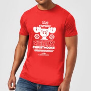 National Lampoons National lampoon merry christmoose men's christmas t-shirt - red - s - red