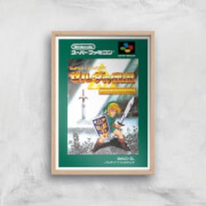 Nintendo Retro Zelda Cover Art Print - A2 - Wood Frame