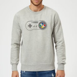 Nintendo SNES Controller Pad Sweatshirt - Grey - S - Grey