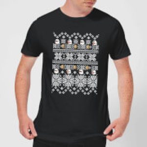 Nintendo Super Mario Retro Boo Men's Christmas T-Shirt - Black - S - Black