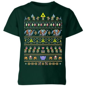 Nintendo The Legend Of Zelda Its Dangerous To Go Alone Kid's T-Shirt - Forest Green - 5-6 Years - Forest Green