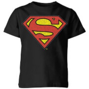 Dc Comics Originals official superman crackle logo kids' t-shirt - black - 3-4 years - black