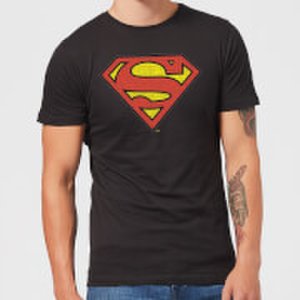 Dc Comics Originals official superman crackle logo men's t-shirt - black - s - black