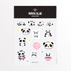 By Iwoot Panda bear sticker pack
