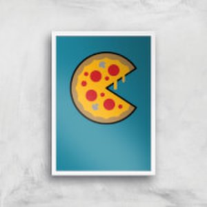 By Iwoot Pizza art print - a2 - white frame