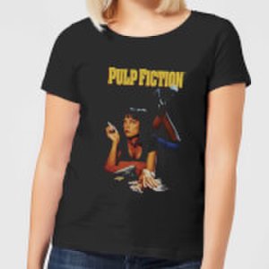 Pulp Fiction Poster Women's T-Shirt - Black - XS - Black