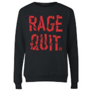 Rage Quit Women's Sweatshirt - Black - S - Black