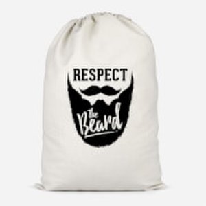 Respect The Beard Cotton Storage Bag - Large