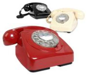 Retro Telephones - One Size - Red