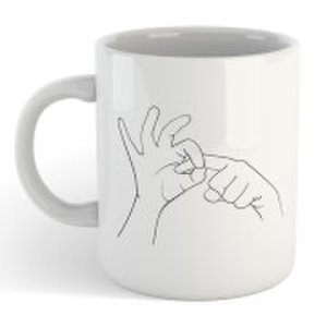 Rude Hand Gesture Mug